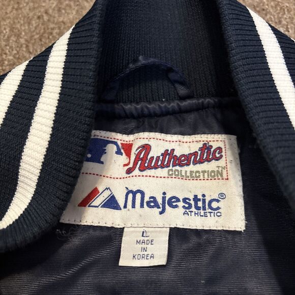 Vintage Majestic - Made in Korea - NY Yankees Nylon Bomber Jacket Large - Picture 4 of 12
